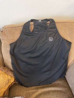 Topps Black Racerback Athletic Tank
